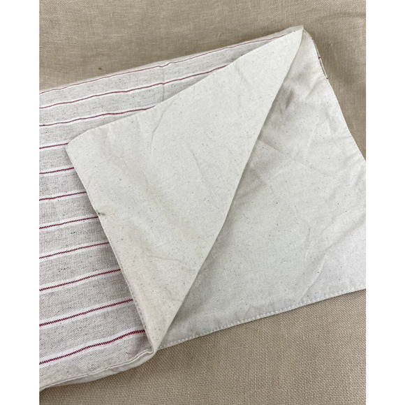 Threshold Lined Table Runner Red Ticking Stripes 14"x108" - Picture 3 of 5